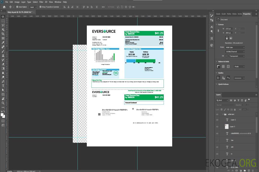 Modèle de facture de services publics de gaz USA Eversource aux formats Word et PDF, bon pour prouver l'adresse template Modèle de facture de services publics de gaz USA Eversource aux formats Word et PDF, bon pour prouver l'adresse template
